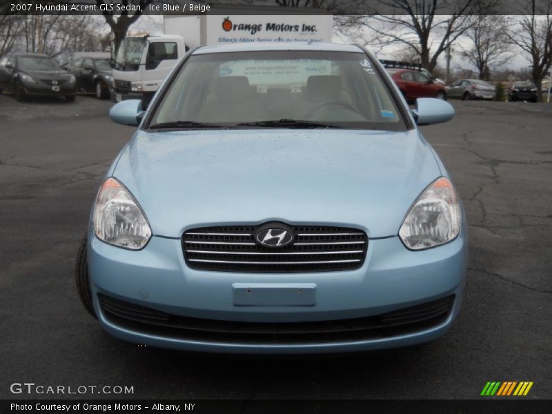 Ice Blue / Beige 2007 Hyundai Accent GLS Sedan