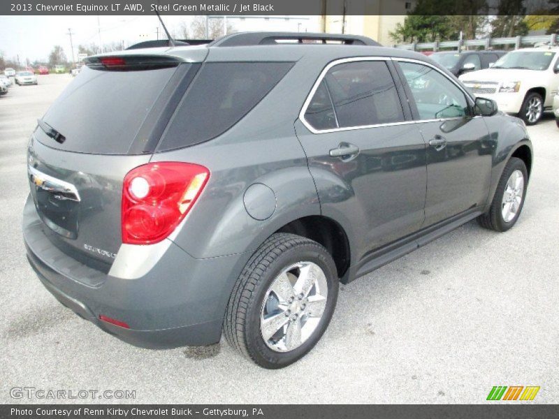Steel Green Metallic / Jet Black 2013 Chevrolet Equinox LT AWD