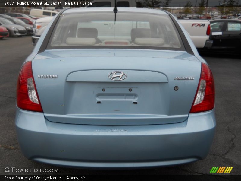 Ice Blue / Beige 2007 Hyundai Accent GLS Sedan
