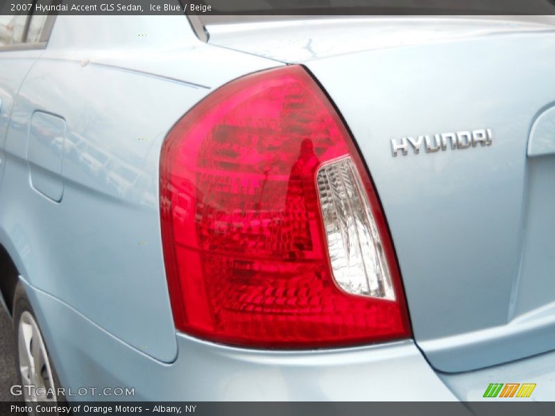 Ice Blue / Beige 2007 Hyundai Accent GLS Sedan