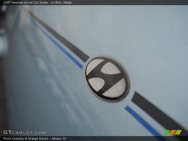 Ice Blue / Beige 2007 Hyundai Accent GLS Sedan