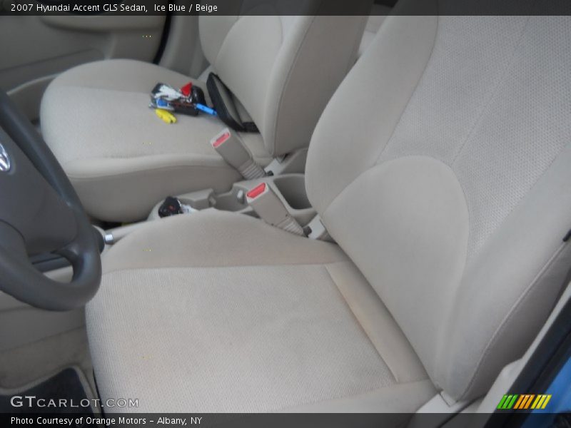 Ice Blue / Beige 2007 Hyundai Accent GLS Sedan