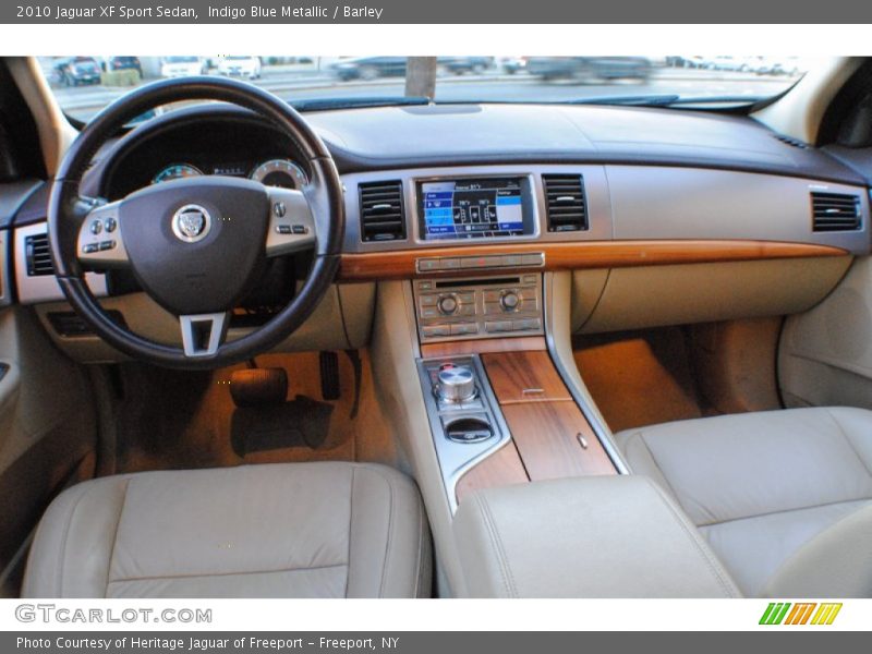 Indigo Blue Metallic / Barley 2010 Jaguar XF Sport Sedan