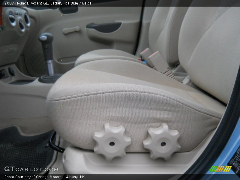 Ice Blue / Beige 2007 Hyundai Accent GLS Sedan