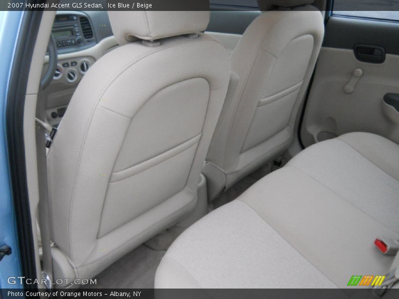 Ice Blue / Beige 2007 Hyundai Accent GLS Sedan