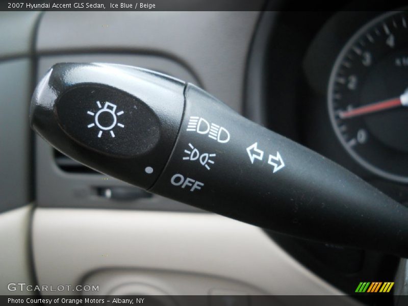 Ice Blue / Beige 2007 Hyundai Accent GLS Sedan