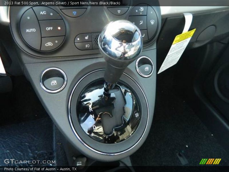 Argento (Silver) / Sport Nero/Nero (Black/Black) 2013 Fiat 500 Sport