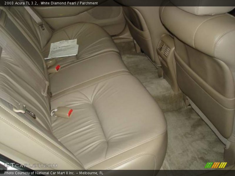 White Diamond Pearl / Parchment 2003 Acura TL 3.2