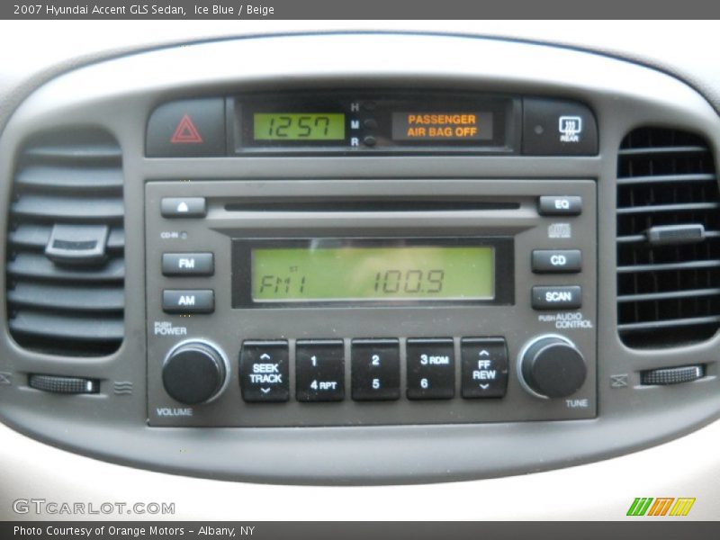 Ice Blue / Beige 2007 Hyundai Accent GLS Sedan