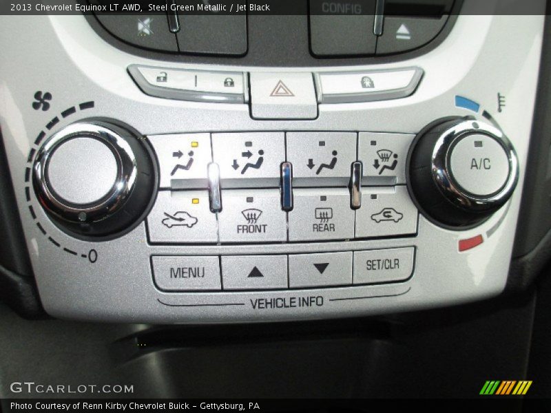 Steel Green Metallic / Jet Black 2013 Chevrolet Equinox LT AWD