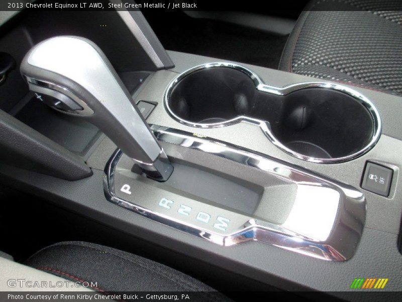 Steel Green Metallic / Jet Black 2013 Chevrolet Equinox LT AWD