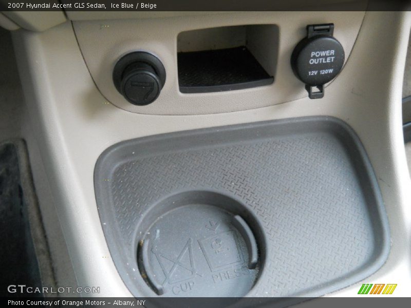 Ice Blue / Beige 2007 Hyundai Accent GLS Sedan