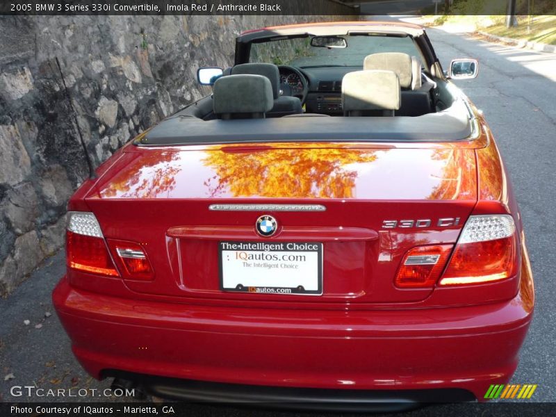 Imola Red / Anthracite Black 2005 BMW 3 Series 330i Convertible