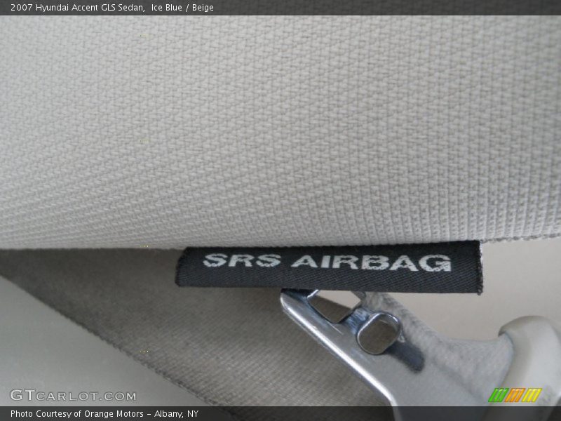 Ice Blue / Beige 2007 Hyundai Accent GLS Sedan