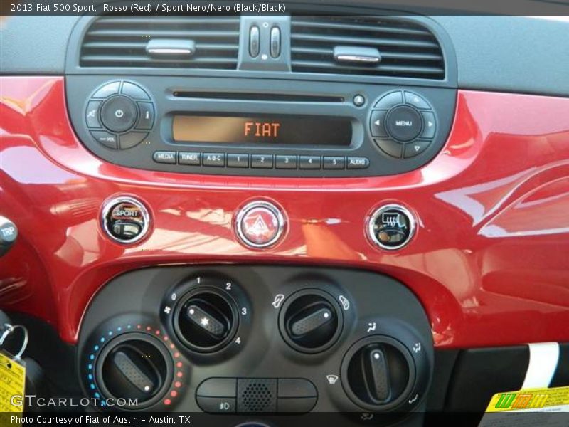 Rosso (Red) / Sport Nero/Nero (Black/Black) 2013 Fiat 500 Sport