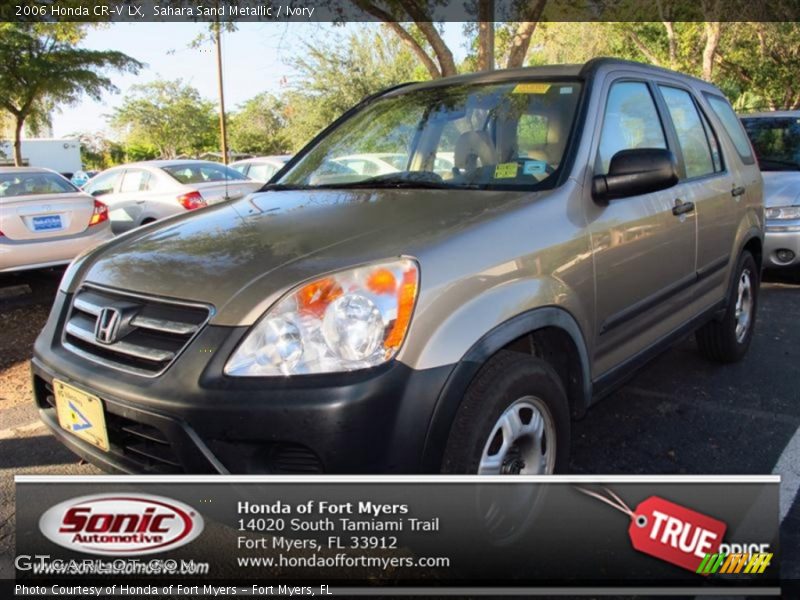Sahara Sand Metallic / Ivory 2006 Honda CR-V LX