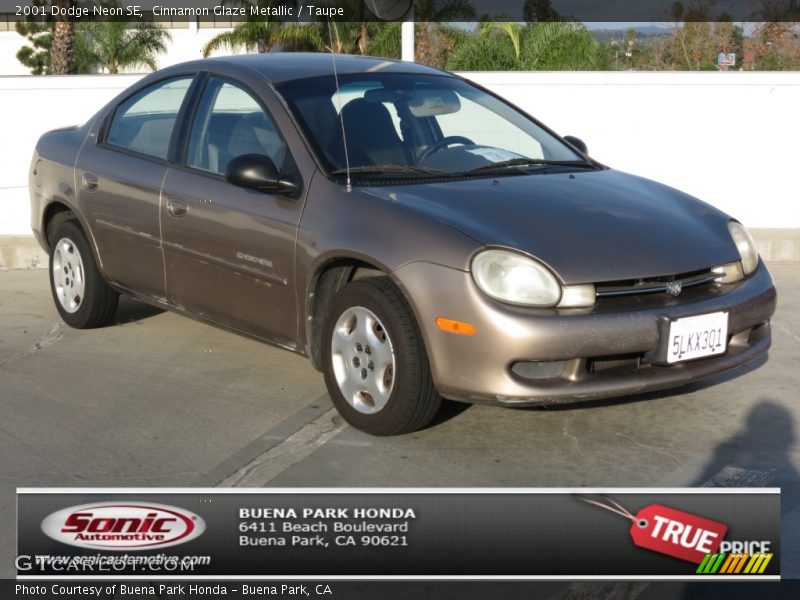 Cinnamon Glaze Metallic / Taupe 2001 Dodge Neon SE