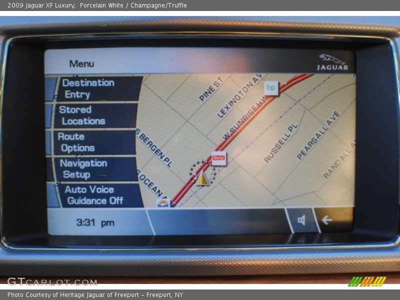 Porcelain White / Champagne/Truffle 2009 Jaguar XF Luxury