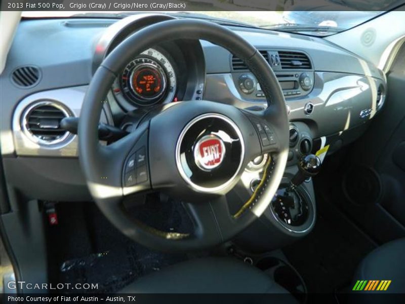 Grigio (Gray) / Grigio/Nero (Gray/Black) 2013 Fiat 500 Pop
