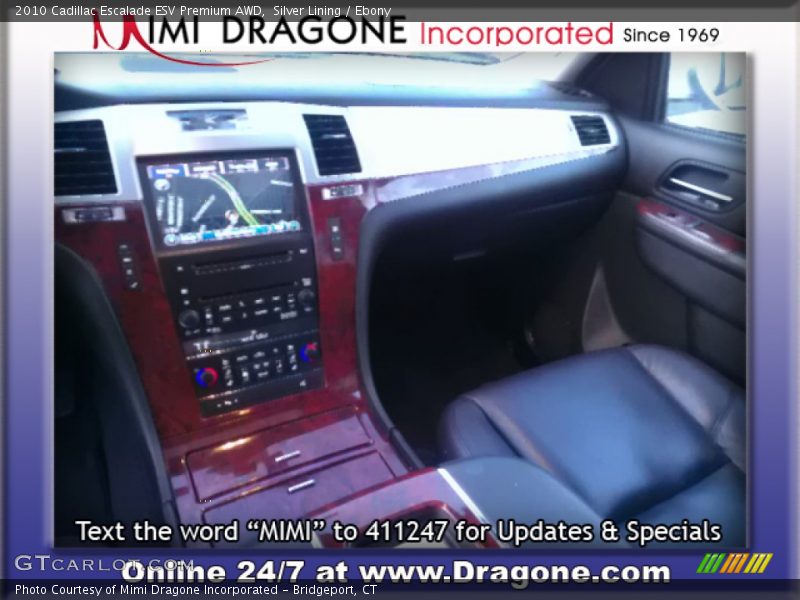 Silver Lining / Ebony 2010 Cadillac Escalade ESV Premium AWD