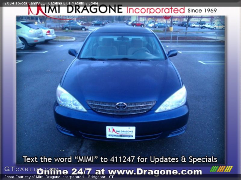 Catalina Blue Metallic / Stone 2004 Toyota Camry LE