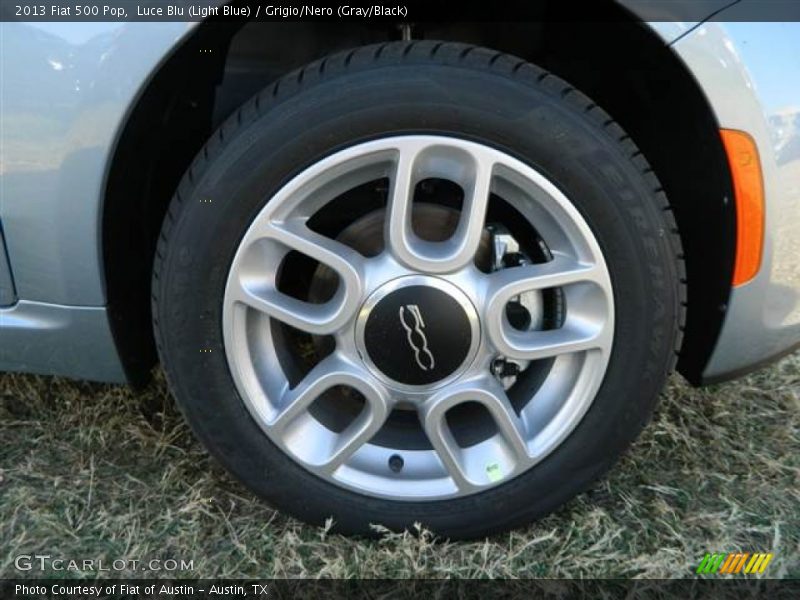 Luce Blu (Light Blue) / Grigio/Nero (Gray/Black) 2013 Fiat 500 Pop