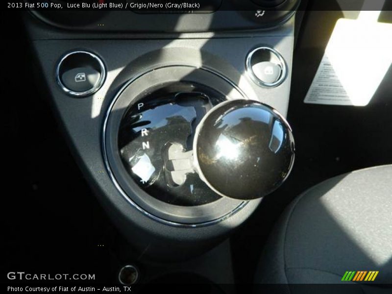 Luce Blu (Light Blue) / Grigio/Nero (Gray/Black) 2013 Fiat 500 Pop
