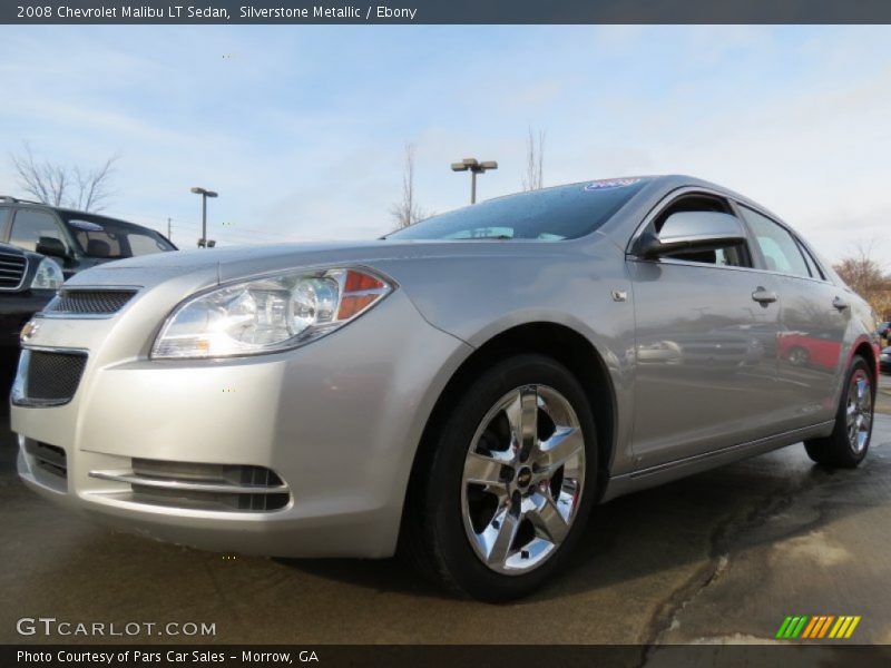 Silverstone Metallic / Ebony 2008 Chevrolet Malibu LT Sedan