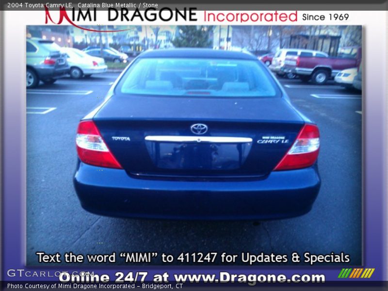 Catalina Blue Metallic / Stone 2004 Toyota Camry LE