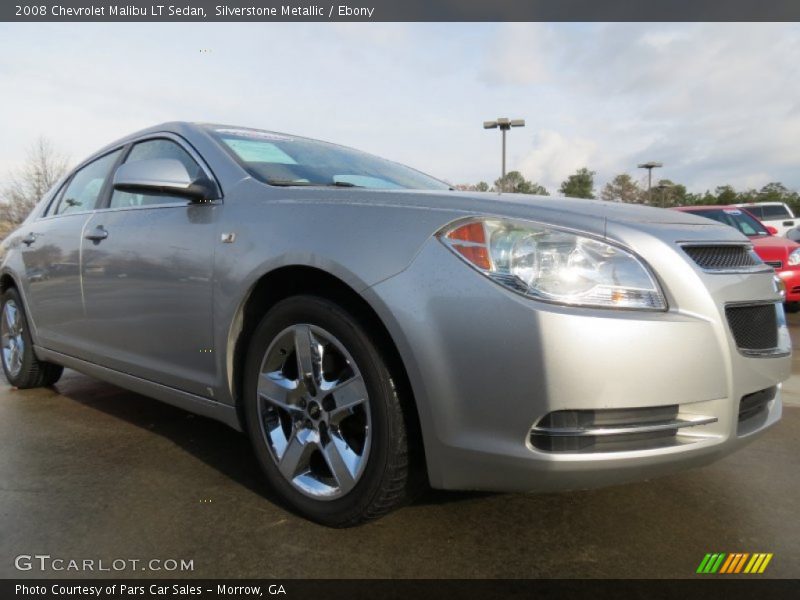 Silverstone Metallic / Ebony 2008 Chevrolet Malibu LT Sedan