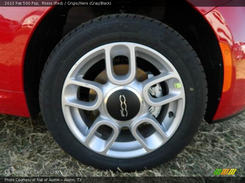 Rosso (Red) / Grigio/Nero (Gray/Black) 2013 Fiat 500 Pop