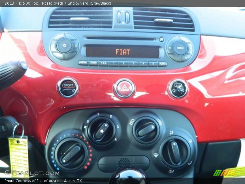 Rosso (Red) / Grigio/Nero (Gray/Black) 2013 Fiat 500 Pop