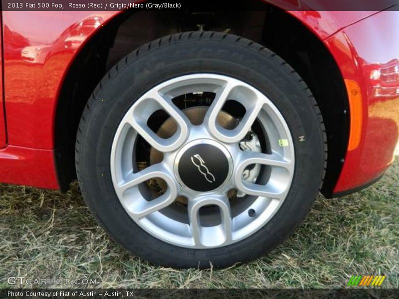 Rosso (Red) / Grigio/Nero (Gray/Black) 2013 Fiat 500 Pop