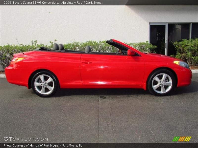 Absolutely Red / Dark Stone 2006 Toyota Solara SE V6 Convertible