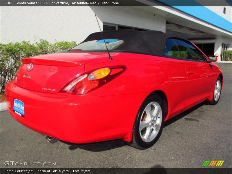 Absolutely Red / Dark Stone 2006 Toyota Solara SE V6 Convertible