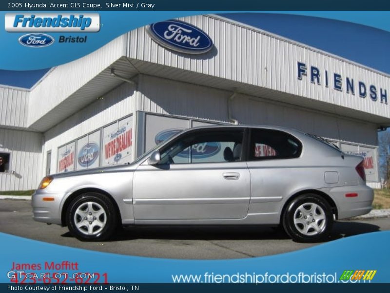 Silver Mist / Gray 2005 Hyundai Accent GLS Coupe