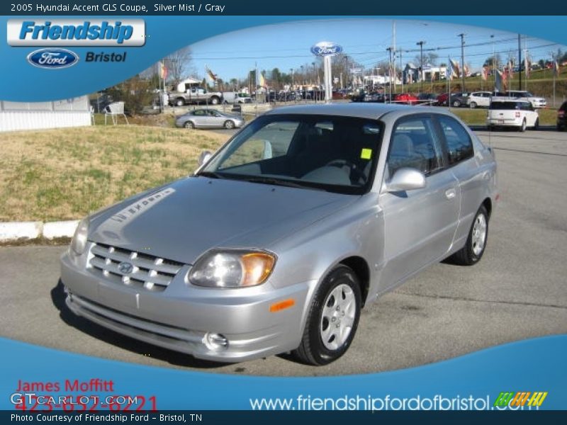 Silver Mist / Gray 2005 Hyundai Accent GLS Coupe