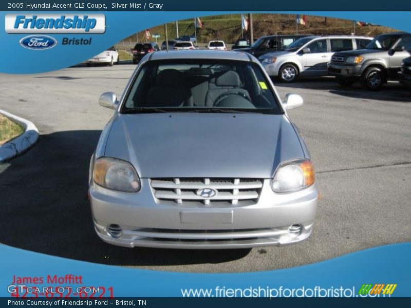 Silver Mist / Gray 2005 Hyundai Accent GLS Coupe