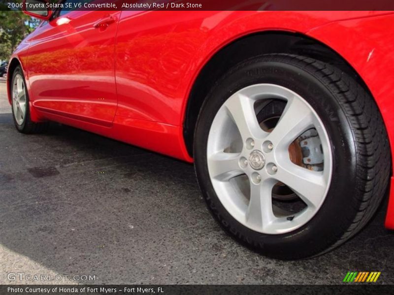 Absolutely Red / Dark Stone 2006 Toyota Solara SE V6 Convertible