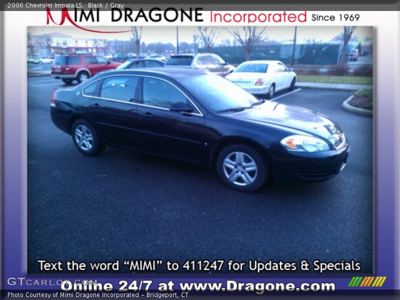 Black / Gray 2006 Chevrolet Impala LS