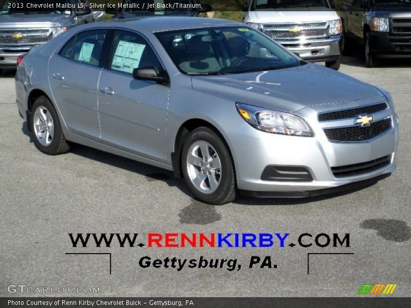 Silver Ice Metallic / Jet Black/Titanium 2013 Chevrolet Malibu LS