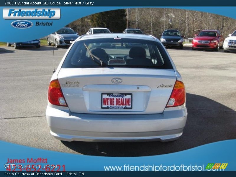 Silver Mist / Gray 2005 Hyundai Accent GLS Coupe