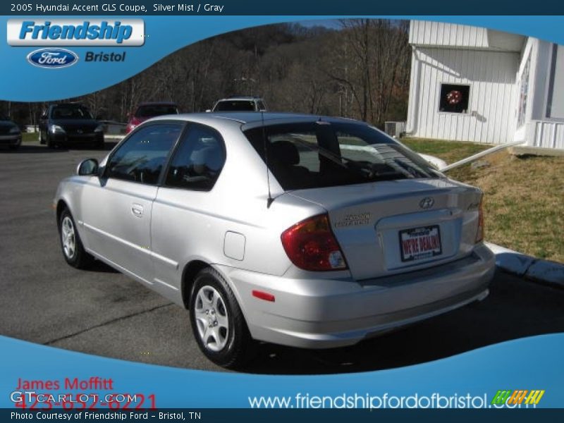 Silver Mist / Gray 2005 Hyundai Accent GLS Coupe