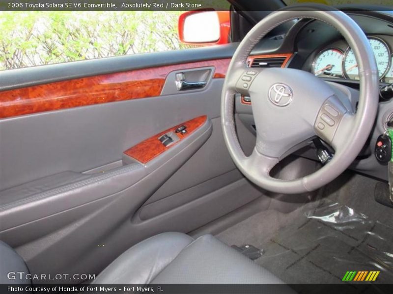 Absolutely Red / Dark Stone 2006 Toyota Solara SE V6 Convertible