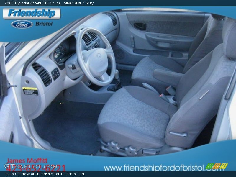 Silver Mist / Gray 2005 Hyundai Accent GLS Coupe
