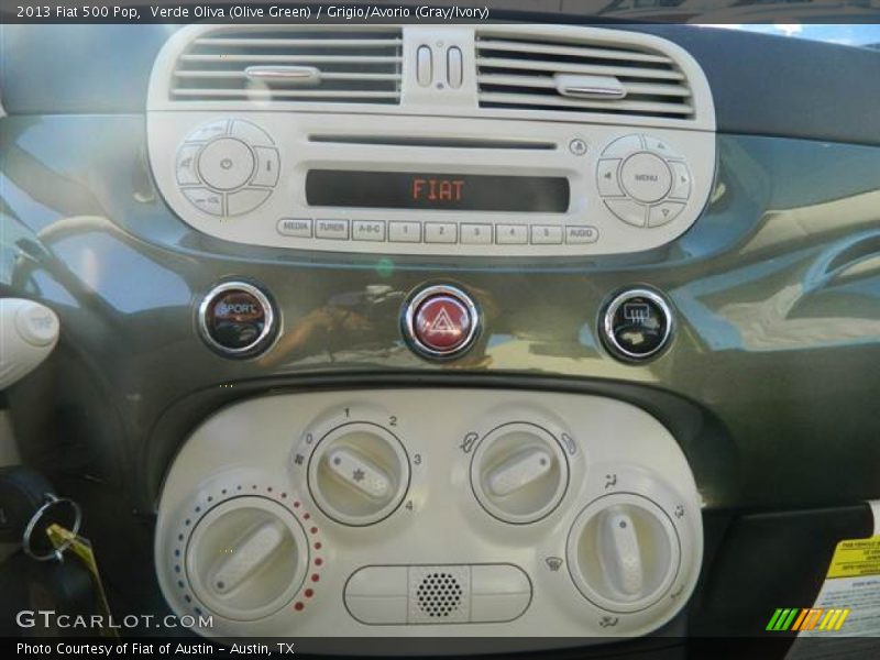 Verde Oliva (Olive Green) / Grigio/Avorio (Gray/Ivory) 2013 Fiat 500 Pop