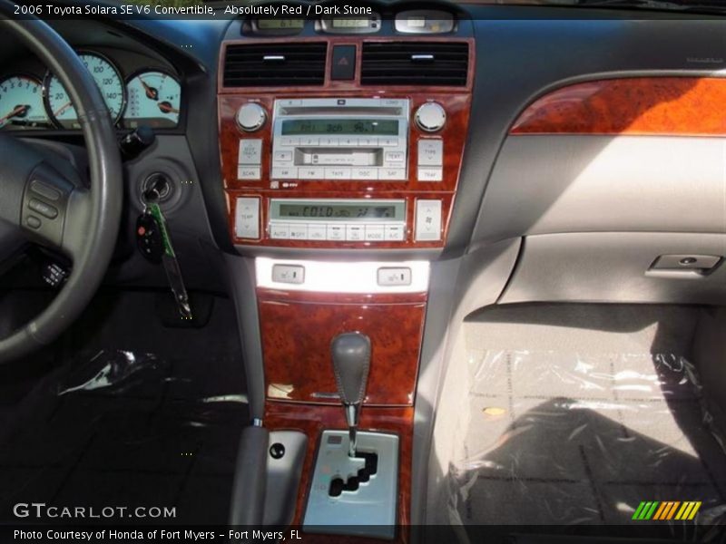 Absolutely Red / Dark Stone 2006 Toyota Solara SE V6 Convertible
