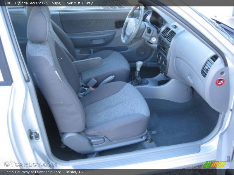 Silver Mist / Gray 2005 Hyundai Accent GLS Coupe