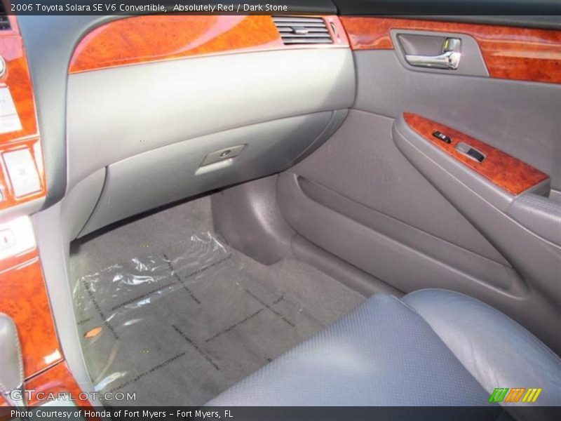 Absolutely Red / Dark Stone 2006 Toyota Solara SE V6 Convertible