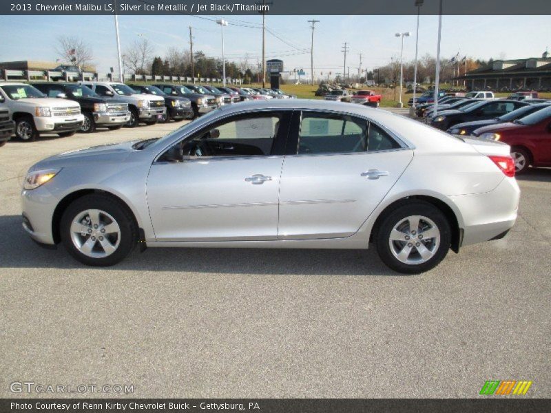 Silver Ice Metallic / Jet Black/Titanium 2013 Chevrolet Malibu LS